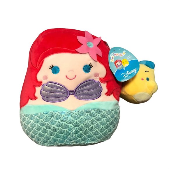 Squishmallow Ariel and Flounder